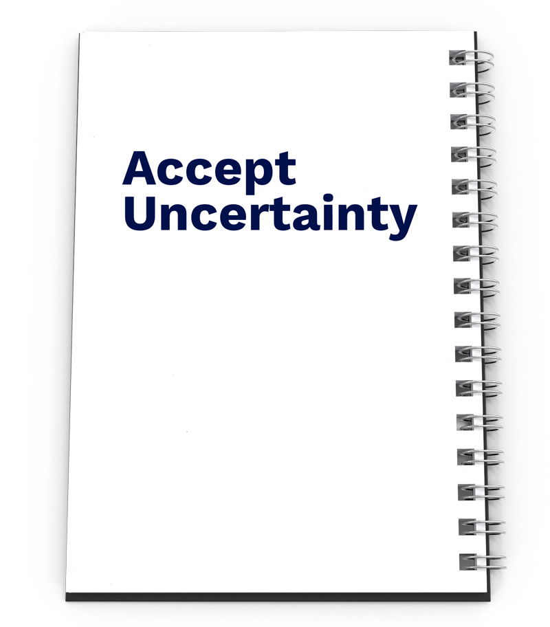Accept Uncertainty אודות לבן